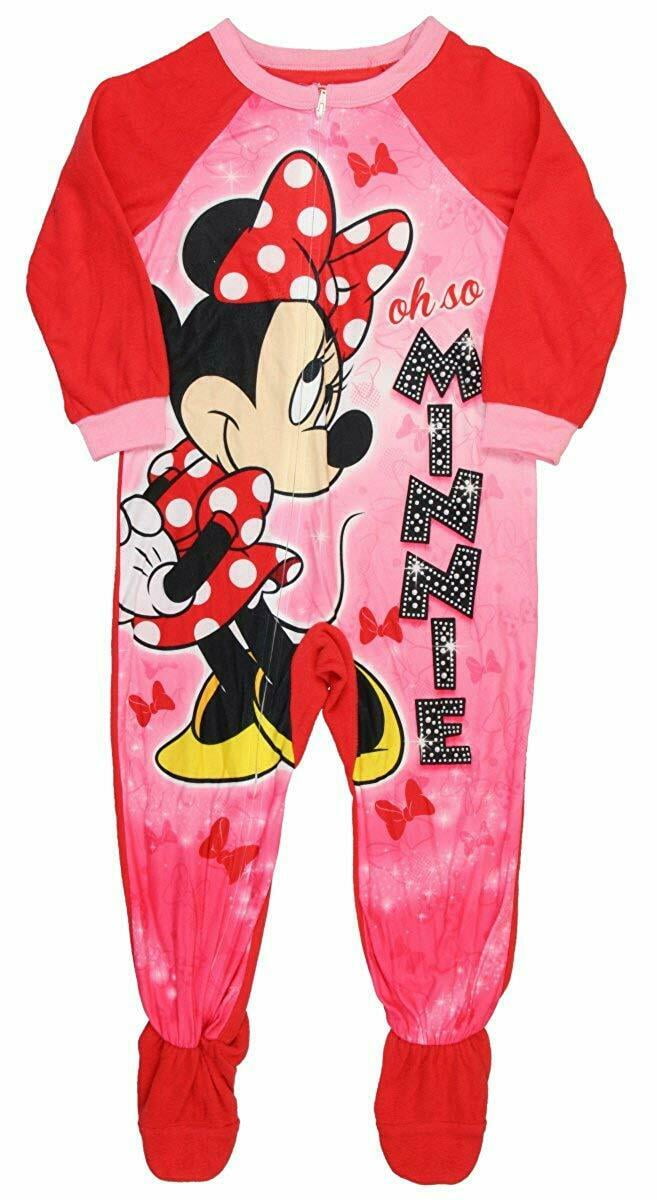 Disney Minnie Mouse Girl Footed Blanket Sleeper Pajama Size 4T