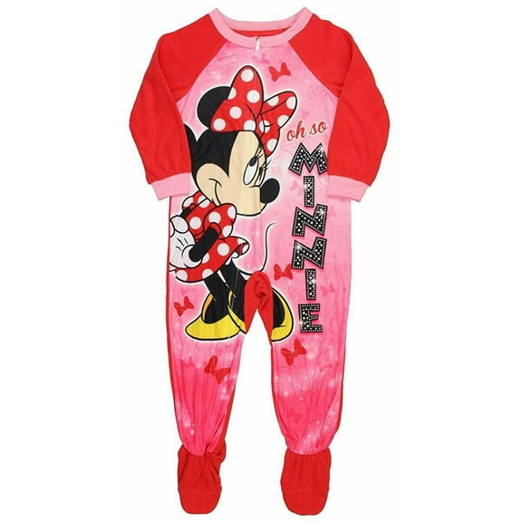 Disney Minnie Mouse Girl Footed Blanket Sleeper Pajama Size 4T