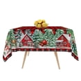 thumbnail image 7 of Tchckioa Christmas Red Grid Tablecloth for Restaurant Decor,52x52 Inch Square Stain Proof Table Cloth Cover, 7 of 7