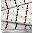thumbnail image 2 of Soimoi Gold Velvet Fabric Geometric Triangle & Jamdani Decor Fabric Printed Yard 58 Inch Wide, 2 of 2