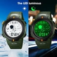thumbnail image 4 of SKMEI Digital Watch Men, Mens Digital Sports Watch LED Screen Military Waterproof Wrist Watches for Men Casual Stopwatch Alarm Countdown Army Watch, 4 of 14