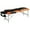 Orange, variant on HOMCOM 3 Section Foldable Massage Table Professional Salon Facial Couch Bed