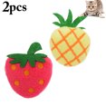 thumbnail image 2 of 2PCS Catnip Toy Plush Pineapple Rabbit Strawberry Fish Cat Toy Cat Chew Toy, 2 of 10