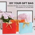 thumbnail image 4 of Uxcell Gift Bags with Bow Ribbon Medium Gift Wrap Bags with Handles for Wedding Birthday Bridesmaid Party Shopping Sky Blue Mini, 4 of 7