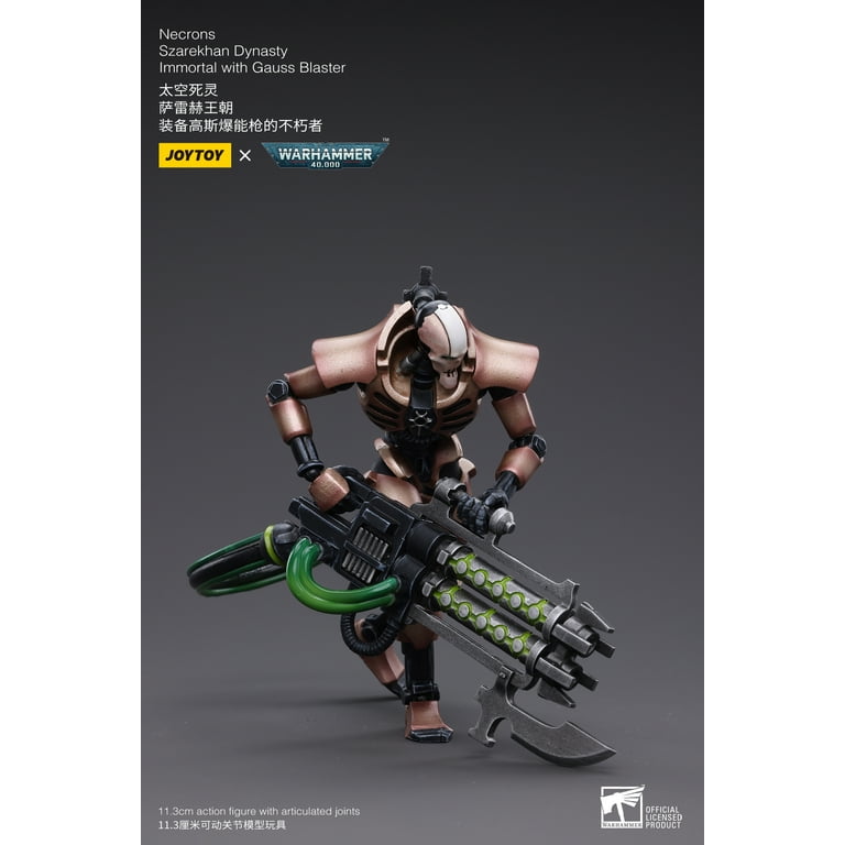 Figurines JoyToy Necrons - 2 Immortals Dynastie Szarekhan Avec Gauss