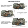 thumbnail image 5 of Qxltty Aesthetically Pleasing Violin Car Windshield Sunshades Foldable UV Rays Sun Visor Protector Keep Your Vehicle Cool 53×23.5in, 5 of 8