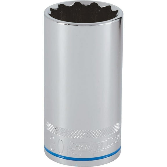 Channellock Products 1/2" Drive 30 mm 12-Point Deep Metric Socket