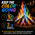 thumbnail image 4 of Magical Flames Fire Color Packets (12 Pack), Fire Color Changing Packets for Fire Pit, Campfires, Bonfires & Fireplaces - Camping Essential, 4 of 6
