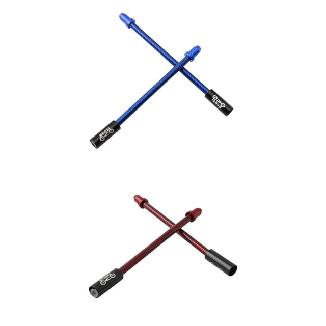 koolsoo 4Pcs Flexible Brake Noodle Replaceable Pipe for Mountain Road Bike Blue+Red