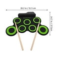 thumbnail image 3 of 1 juego de batería compacta, portátil, USB, electrónica, tambor manual para niños, 3 of 6