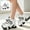 Black, variant on Womens Chunky Platform Sneakers Lace Up Color Block High Heel Casual Shoes Fashion Thick Sole Comfort Walking Shoes