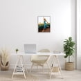 thumbnail image 4 of Stupell Industries Woman Running Through Rural Sunflower Meadow Field Painting Gray Framed Art Print Wall Art, Design by Ziwei Li, 4 of 5