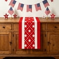 thumbnail image 5 of Ouuluon Table Runner 4th of July Decorations Patriotic Star Table Scarf, Red White Bluetable Runners for Dining Room Kitchen Independence Day, 5 of 7