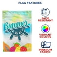 thumbnail image 5 of America Forever Summer Fruit Tropical Beach Garden Flag 12.5 x 18 inches Papaya Strawberry Lemon Palm Leaves Paradise Island Double Sided Seasonal Yard Outdoor Decorative Coastal Garden Flag, 5 of 5