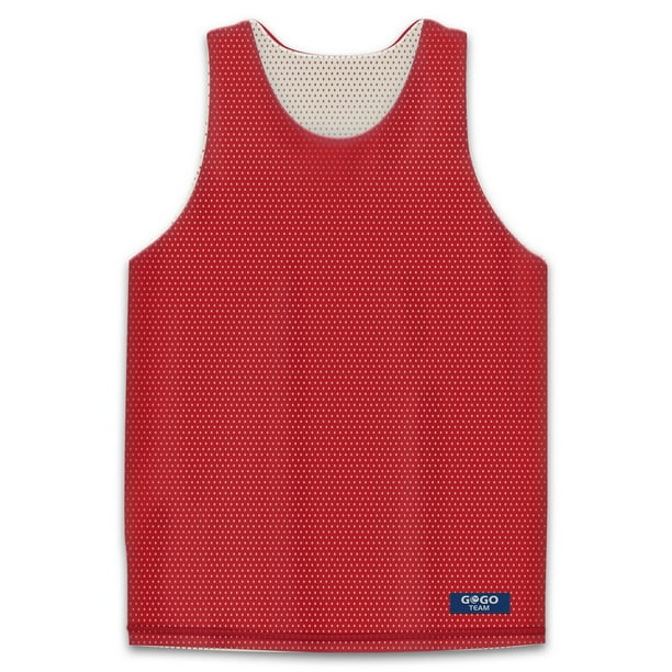 Gogo Team Gogo Team Big Boys Tank Top Reversible Basketball Jerseys Ys Yl Red White Yl Walmart Com Walmart Com