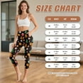 thumbnail image 5 of SCRAWLGOD Christmas Tree Gingerbread Man Black Women's Active Capris Leggings with 2 Pockets Breathable Yoga Athletic Workout Cropped Leggings Squat Proof Cozy Capri Yoga Pants, XXL, 5 of 6
