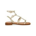 thumbnail image 2 of Steve Madden Womens Sunnie Faux Leather Studded Slingback Sandals, 2 of 3