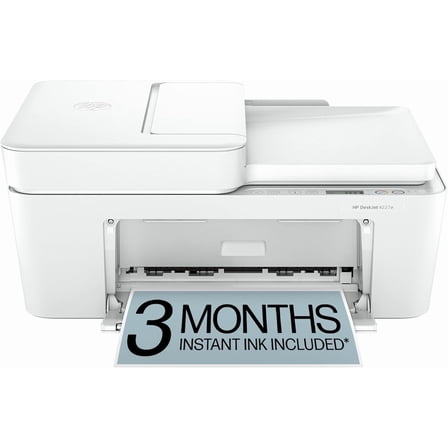 HP DeskJet 4227e Wireless All-in-One Color Inkjet Printer, Scanner, Copier, Best-for-Home, 3 Month Instant Ink Trial Included, AI-Enabled (6W7F0A)