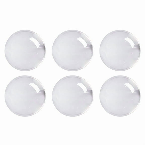 6X Transparent Color Glass Crystal Ball Healing Sphere Photography Props Ball Decor 30Mm