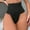 Black, variant on Voncos Womens High-Waisted Shaping Thong, Tummy Control Seamless Underwear, No Panty Lines, Comfortable Nylon Spandex, Classic Black, XS-XXXL,Size S