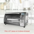 thumbnail image 3 of BLACK+DECKER Countertop Convection Toaster Oven, Stainless Steel, CTO6335S, 3 of 8