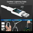 thumbnail image 5 of Fast Car Charger, Car Charging Adapter, Dual Port USB A and USB C Plug with 2Pack 6ft Cable Compatible with iPhone 14/13/12/11 Pro Max iPad Case, 5 of 10