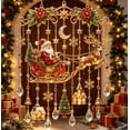 thumbnail image 6 of Winter Reindeer Christmas Hanging Suncatcher, Christmas Tree House Moon Design Window Hanging Sun Catcher Home Accent, 6 of 6