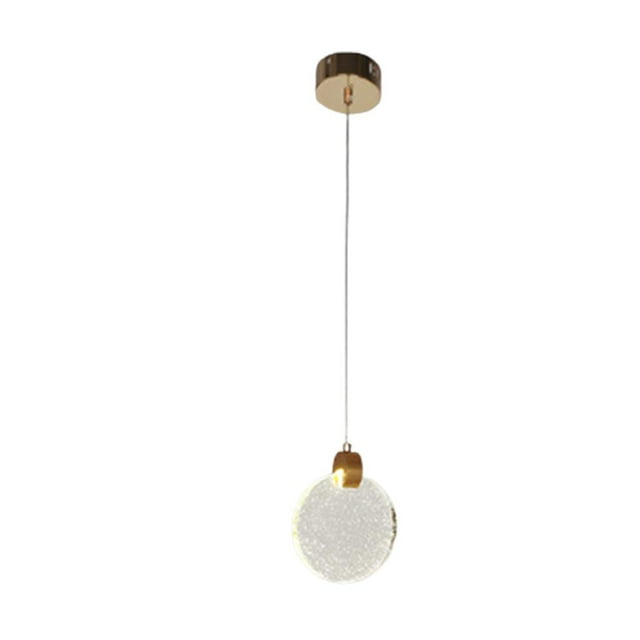 Lámpara colgante de cristal LED Sunnimix para decoración de habitación de 16cm