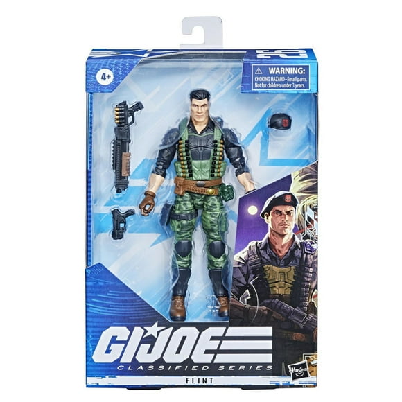 G.I. Joe Classified Series Flint Action Figure 26 Collectible Premium Toy with Multiple Accessories 6-Inch Scale with Custom Package Art