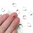 thumbnail image 5 of 100pcs Stainless Steel Clip Pendant Clasp Melon Seed Buckle for DIY Charm Connector Jewelry Making Finding Necklace Accessories, 5 of 5