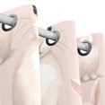 thumbnail image 3 of Rabbits Pink Curtains Black Out Curtains for Sliding Glass Doors Bedroom Living Room Bathroom 2 Panels Set, 3 of 5