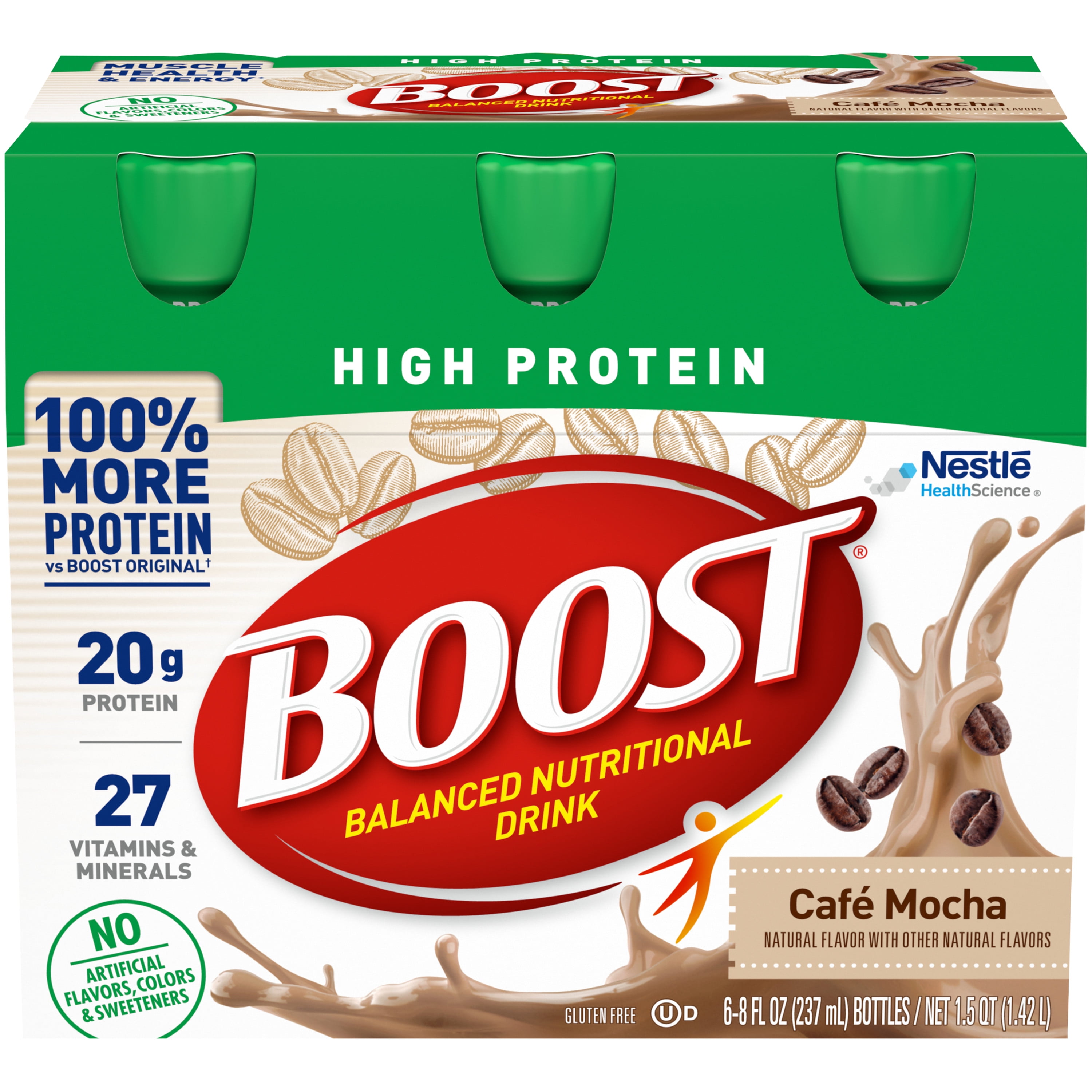 Boost High Protein Ready to Drink Nutritional Drink, Café Mocha, 24