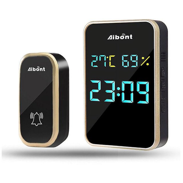 Timbre inalámbrico Automático Impermeable Sincero para exteriores, sin Batería, 38 melodías