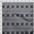 thumbnail image 3 of oneOone Cotton Poplin Light Gray Fabric Ethnic Block Sewing Craft Projects Fabric Prints By Yard 42 Inch Wide, 3 of 4