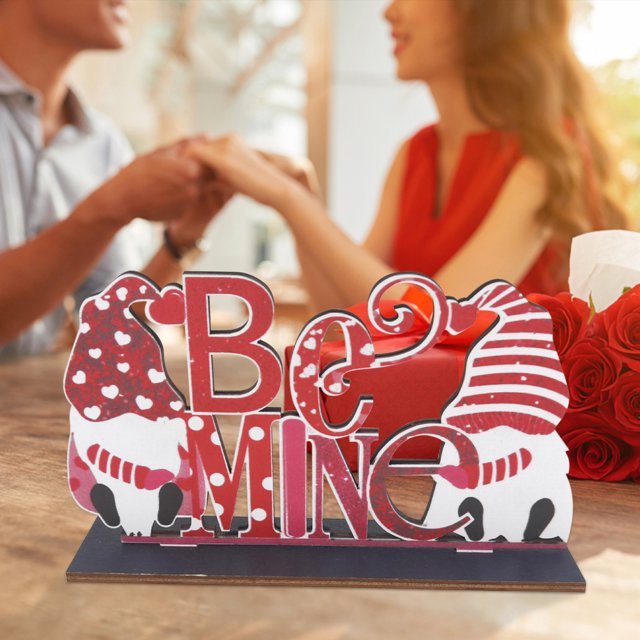 Decoraciones de fiesta de amor Adornos de carta de montaje de bricolaje de madera Wmkox8yii gf12072