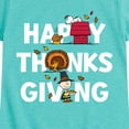 thumbnail image 3 of Peanuts - Happy Thanksgiving Icons - Toddler And Youth Girls Short Sleeve Graphic T-Shirt, 3 of 6