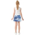 thumbnail image 4 of Girls' Skorts Elastic Waist Skorts with Inner Shorts Athletic Workout Shorts Skirts Enchanting Unicorn Pattern Large, 4 of 9