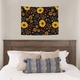 thumbnail image 4 of Picia Sunflowers Leaves Pattern Tapestry-Tapestries for Bedroom Living Room Dorm(29x37"), 4 of 8