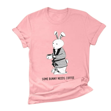 

HSMQHJWE Black And White Long Sleeve Shirt Women Women Causal Shirts Ladies Topseaster Printing Short Sleeve Homebasic Blouses Shirt Scrub Top