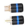 thumbnail image 4 of Gold Plated Power Plug, Wearable Anti Oxidation Audio Power Plug  for Home for Adult for Audio Visual Appliances M103GMale,F103G Female,M103G/F103G Male/Female, 4 of 7
