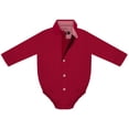 thumbnail image 2 of Creative Knitwear Infant Long Sleeve Button Down Dress Shirt- Sizes: 0/3m - 6/9m, 2 of 7