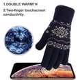 thumbnail image 3 of Guantes de invierno con pantalla táctil para mujer y niña, guantes de punto suaves y cálidos, 3 of 5