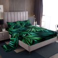 thumbnail image 1 of Erosebridal Palm Tree Leaves Bed Sheets Set Full Size, Tropical Plant Bedroom Set, 4pcs, 1 of 7