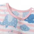 thumbnail image 2 of Eleanos Summer Baby Cotton Short-sleeved Jumpsuit Infant Cartoon Elephant Print One-piece Romper, 2 of 5