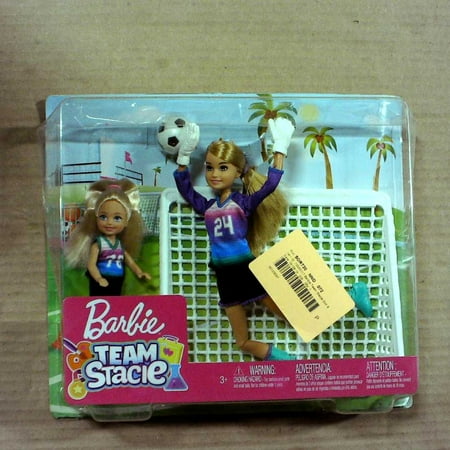 Barbie Team Stacie Doll & Chelsea Doll Soccer Playset