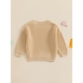 thumbnail image 6 of Mommy and Me Matching Outfits Mama and Mini Long Sleeve Crewneck Sweater Pullover Tops, 6 of 10
