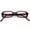 Black Red / Pink, variant on True Vintage Small Frame Rectangle Sunglasses Color Tinted Lens 46mm (Tortoise / Smoke)