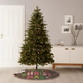 thumbnail image 6 of Balery Ho Ho Ho Merry Christmas Printed Christmas Tree Skirt , Merry Christmas Party Christmas Tree Decoration,Adjustable Tree Skirt-30", 6 of 6