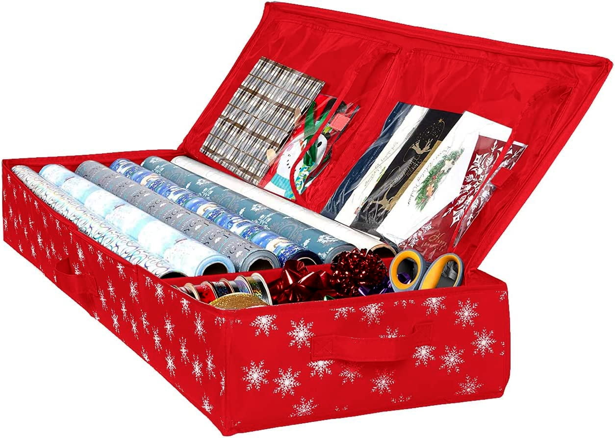 Hold N Storage Christmas Storage Wrapping Paper Organizer and Under Bed Storage Container 600D