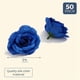 thumbnail image 3 of Flores Artificiales Cabezas de Flores de Rosas de Seda, 200 Piezas (Azul Oscuro), 3 of 8